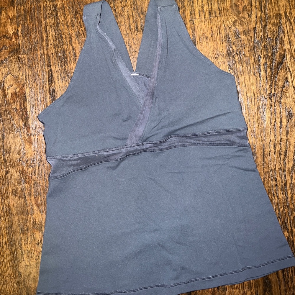 LuluLemon Athletic tank top color is dark grey size 12